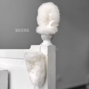 Winter Baby Mittens, Newborn Winter Gloves, Warm Baby Mittens, Unisex Baby Gloves, Faux Fur Baby Mittens, Fur Gloves, Newborn Baby Mittens