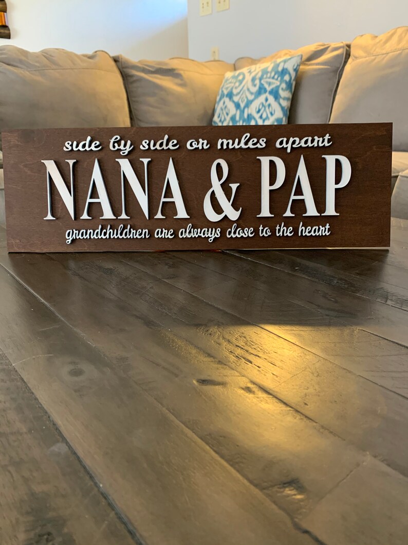 Nana & Pap Sign Etsy
