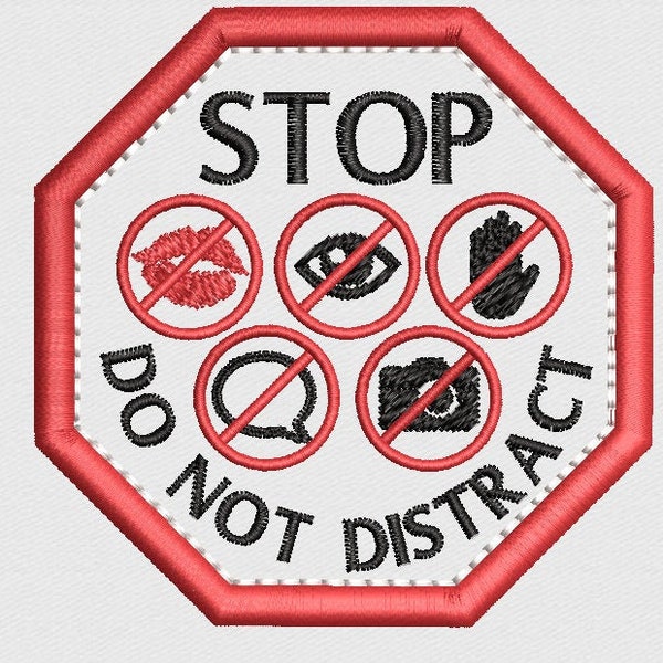 2.5" STOP SIGN icons patch