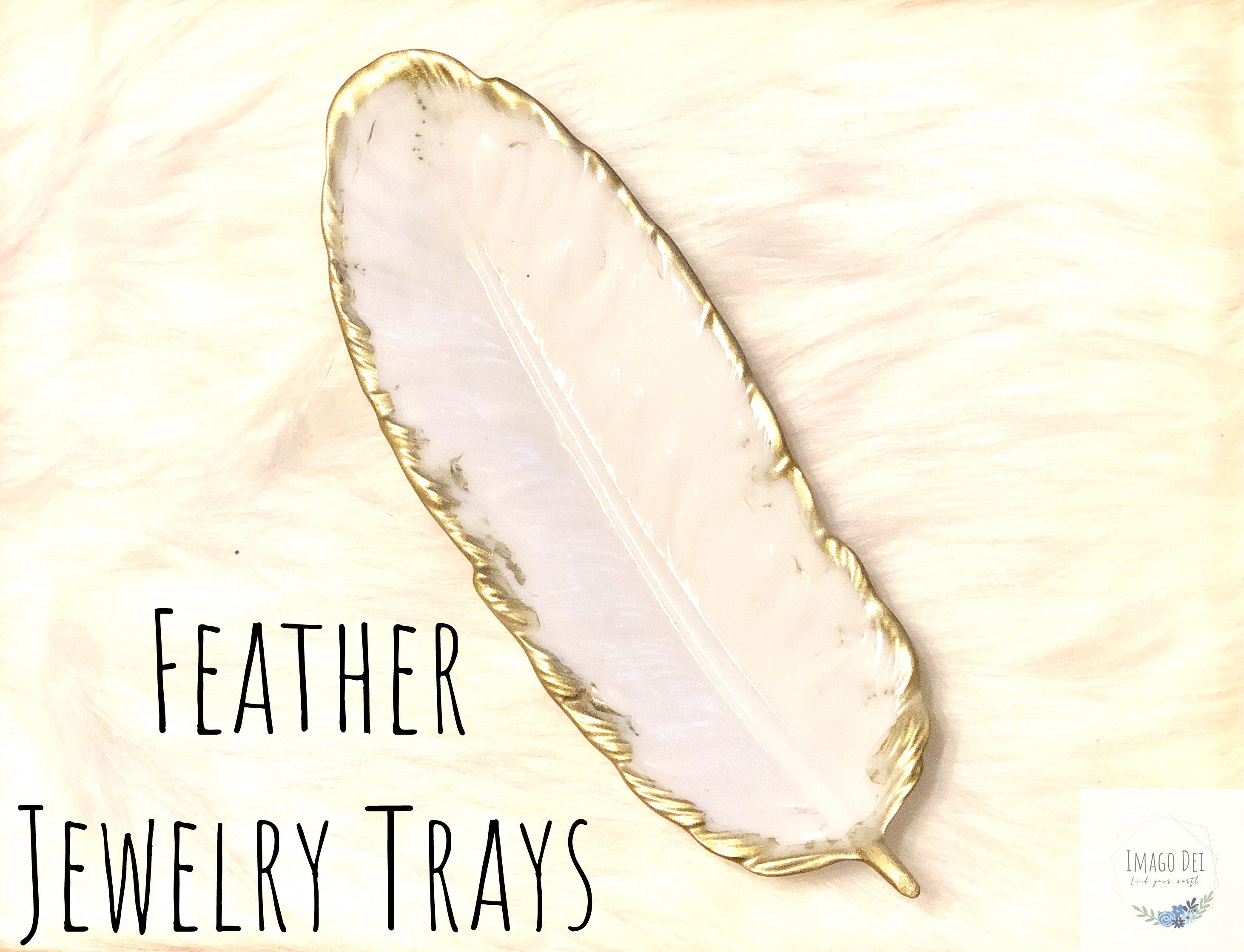 feather decor feather tray Jewelry tray with two bracelets Set with bracelets handmade Gift Set