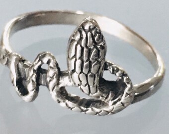 Anello serpente sterling misura 9 argento sterling vintage .925 argento vintage925 S14.9