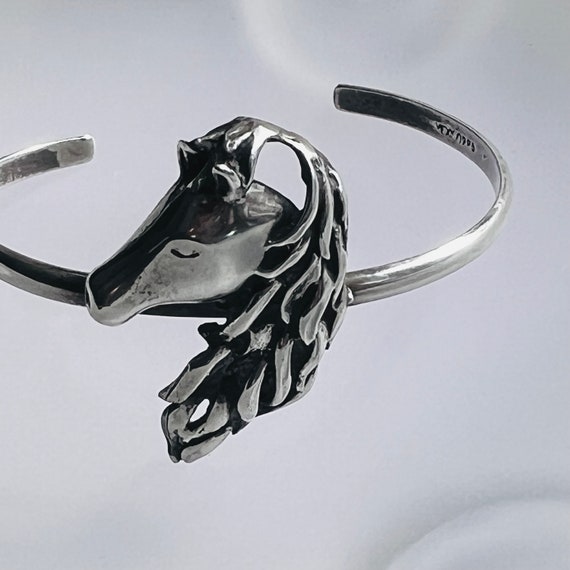 アクセサリー vintage Silver Horse Cuff Bracelet s-l400.jpg