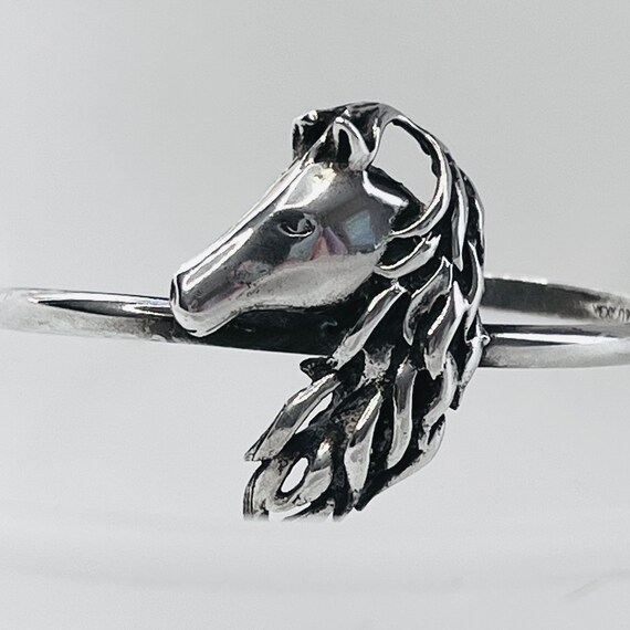 Vintage Western Wear! Sterling Silver Horse Cuff Bracelet