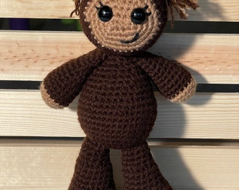 Mrs Bigfoot Sasquatch crochet toy ready to ship