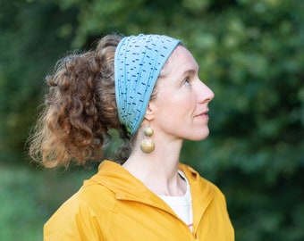 Organic Cotton Snood Mask with ear hooks. GOTS. Ski Mask. Cycle snood. Scarf. Surf Wear. Gift for walkers. Soft Headband. Gifts for cyclists