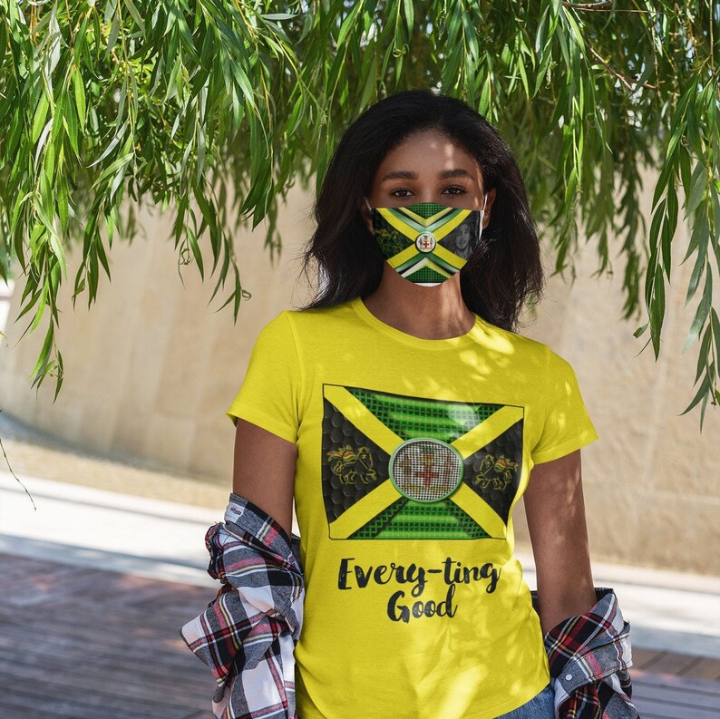 Jamaica Face Mask Jamaican Fashion & Style Face Mask Etsy