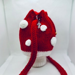 Crochet Mushroom Bag, Crossbody cottagecore mushroom bag, mushroom shape crossbody Bag, Cute Girl Gift, Gift for Gardener Plant Lover