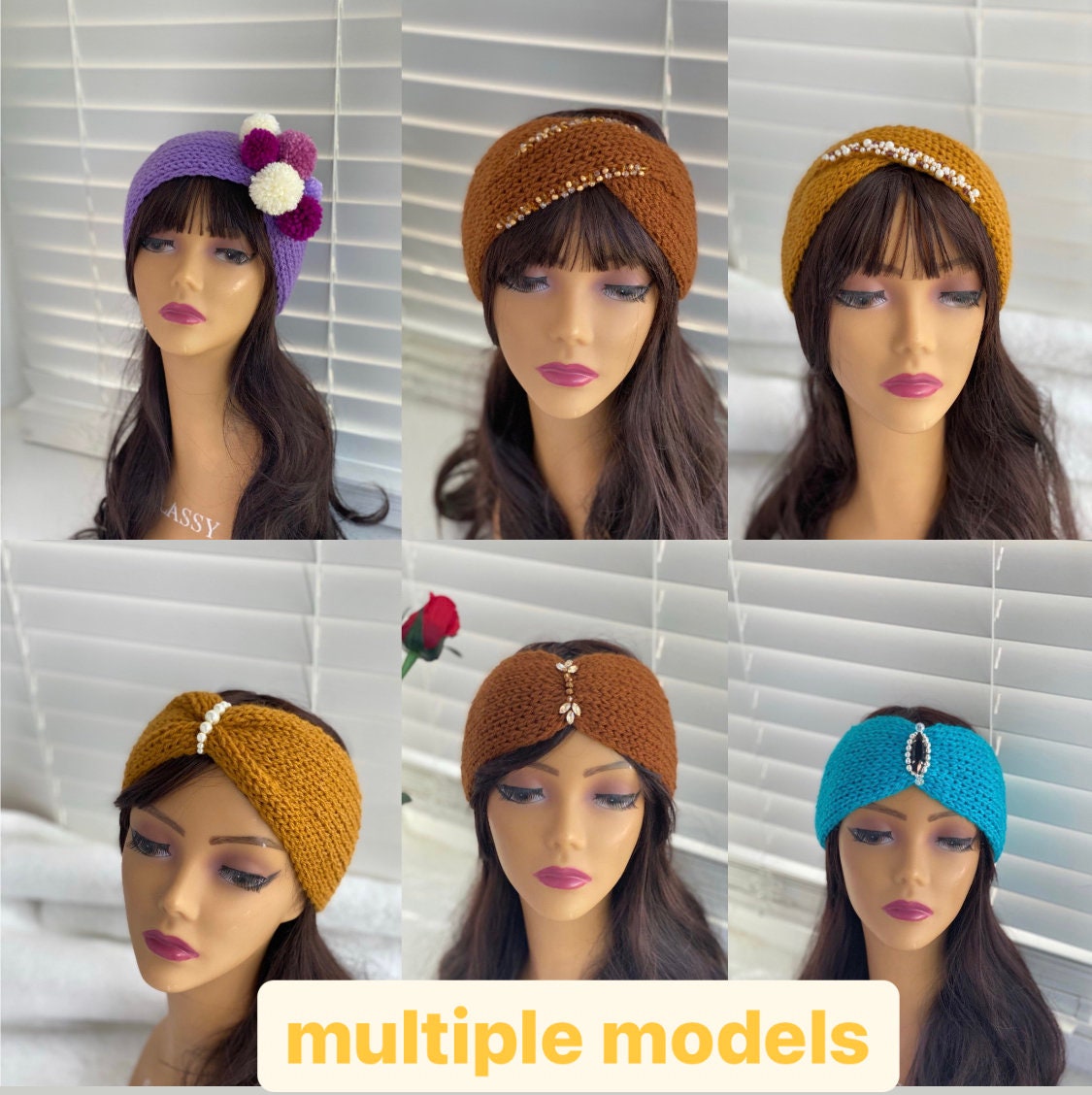 Cozy Beaded Headband, Twist Headbands With Pearl for Women 