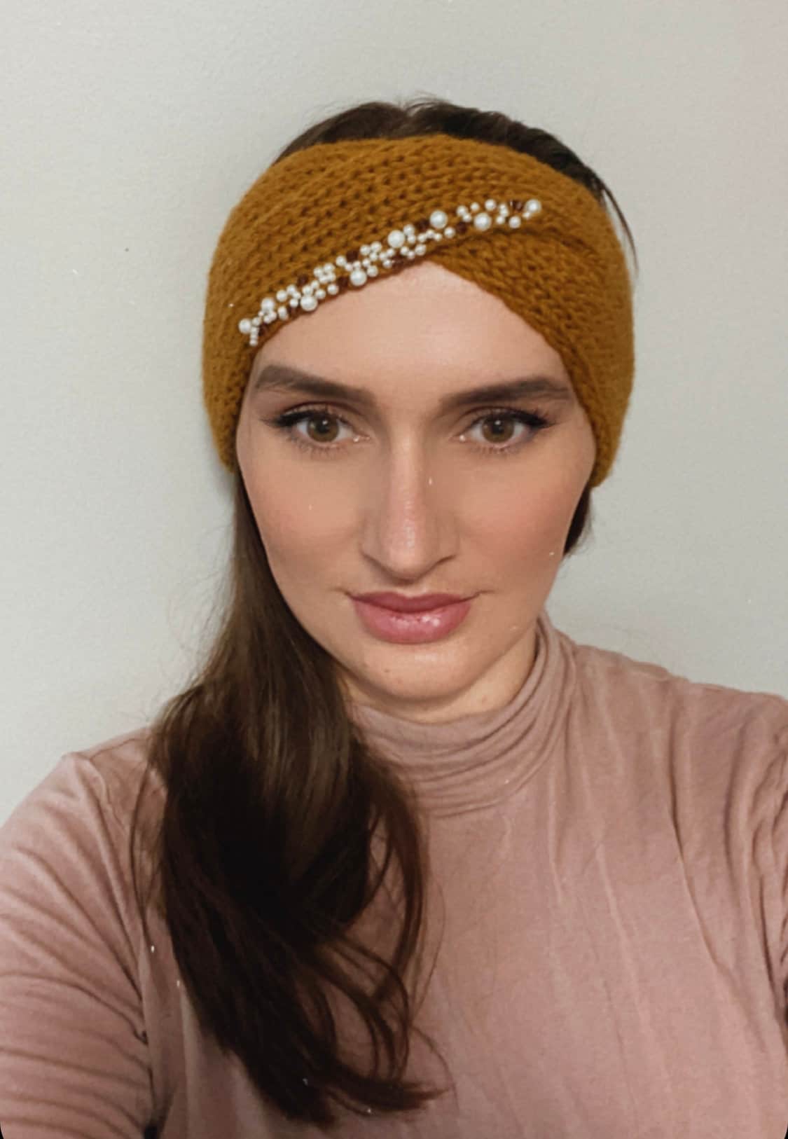 Cozy Beaded Headband, Twist Headbands With Pearl for Women  display picture 1