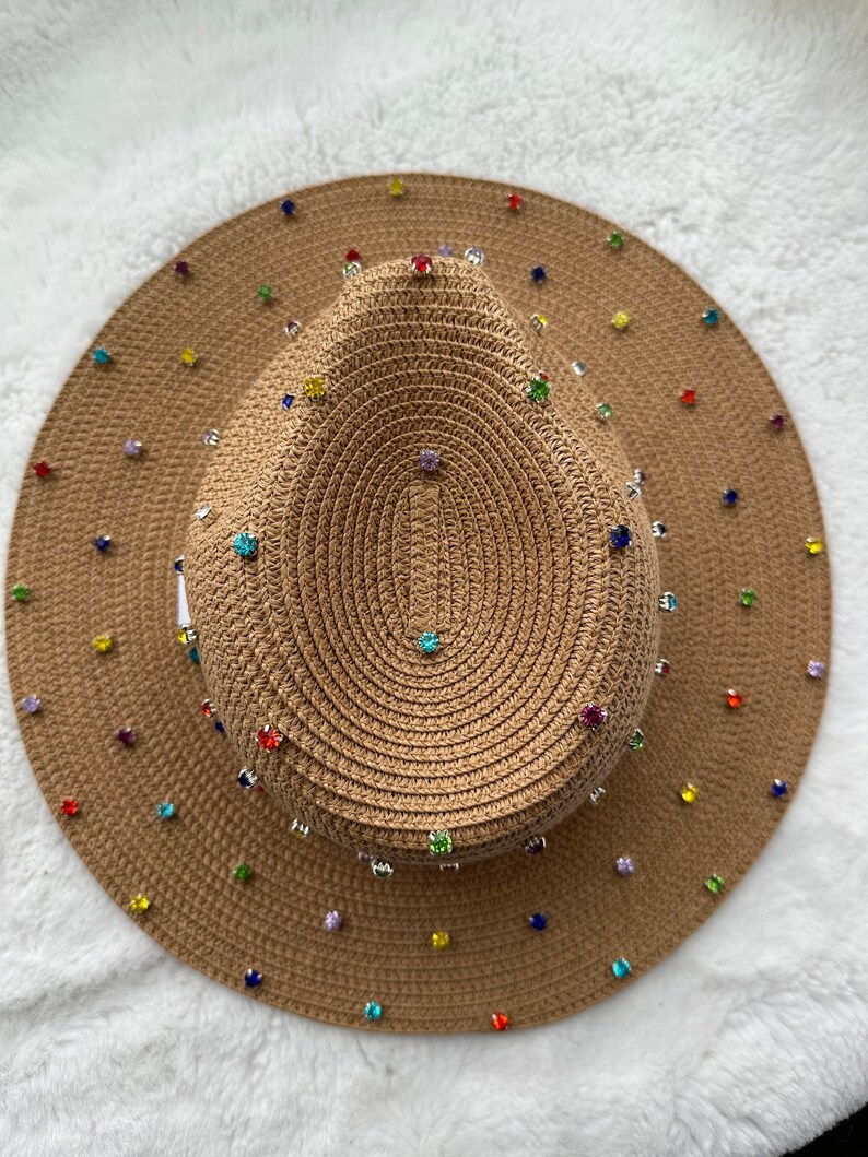 Blink Beach Fedora Hat, Straw Hat, Sun Hats, Women Straw Hat Decorated ...