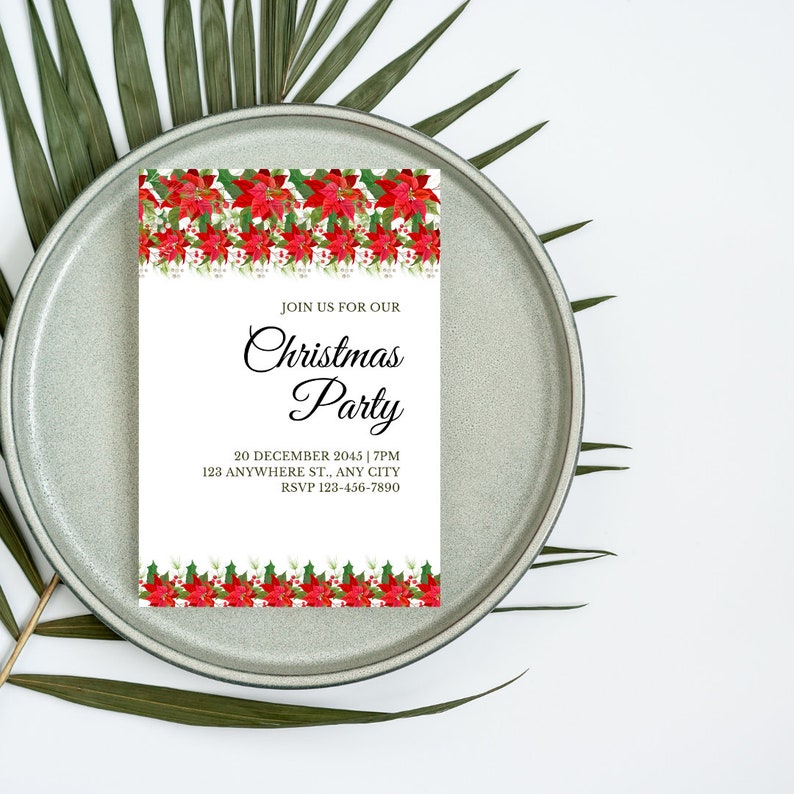 Editable Christmas Party Invitation, Christmas Cards 2023, Walgreens