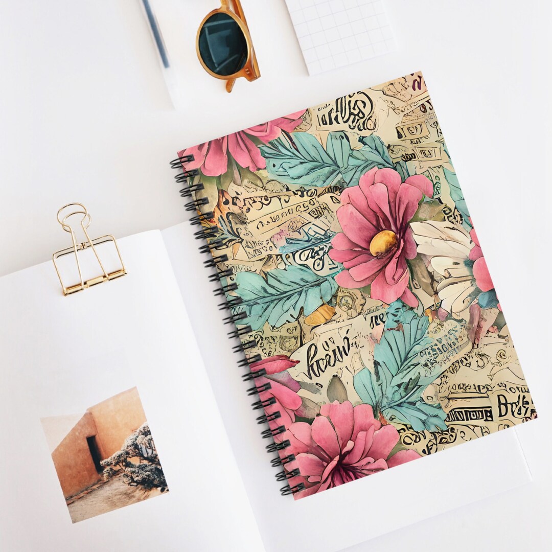 Spiral Vintage Notebook Ruled Line, Journal - Etsy