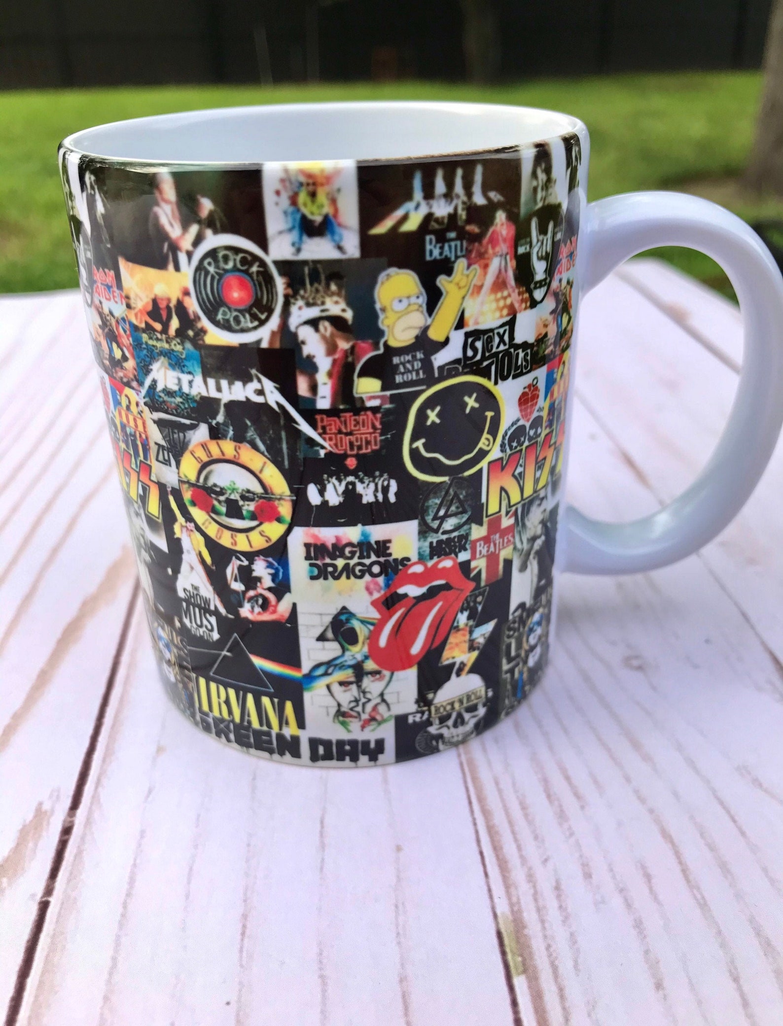 Rock Band Music Gift Coffee Tea Mug Etsy