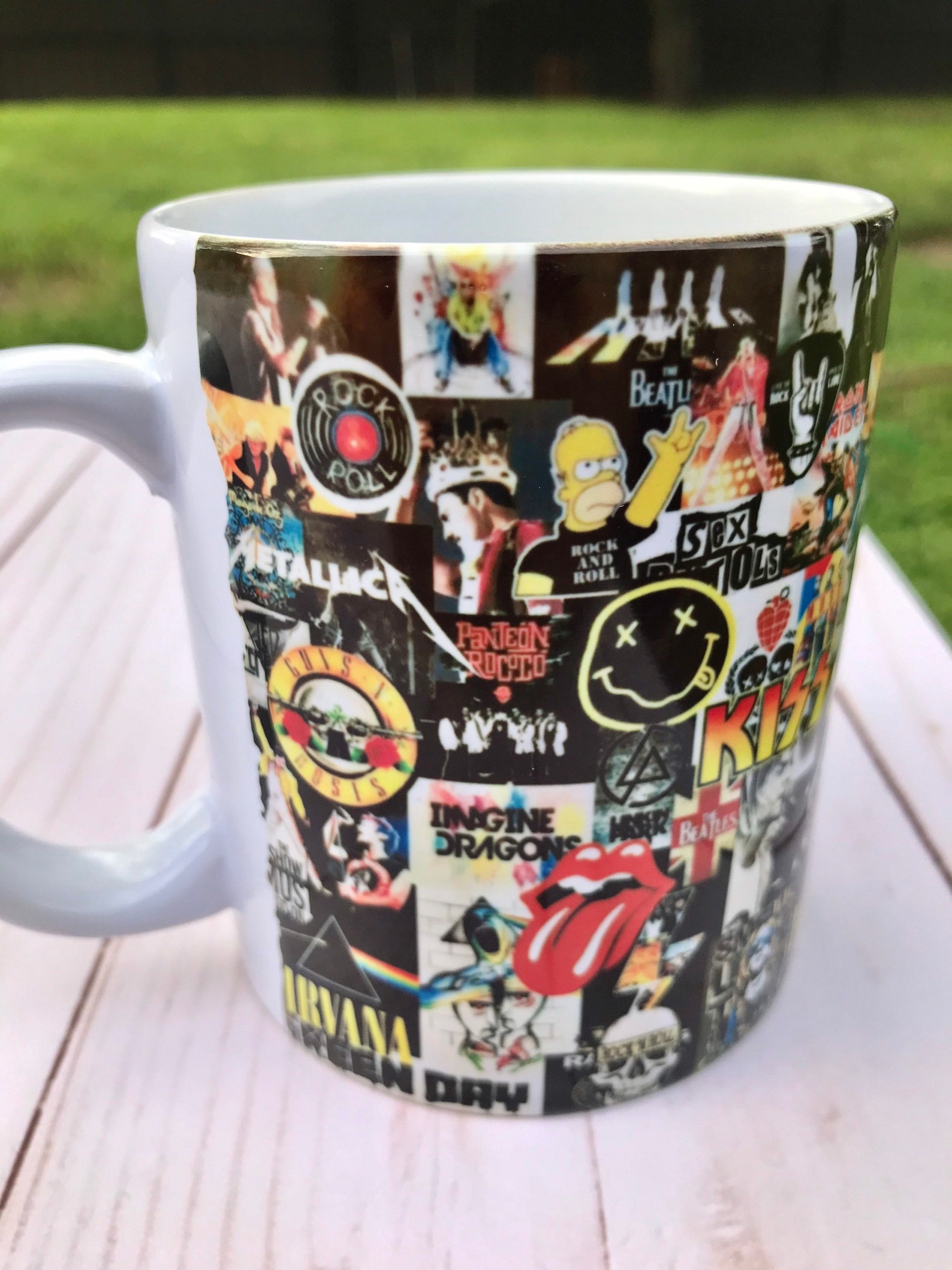 Rock Band Music Gift Coffee Tea Mug Etsy
