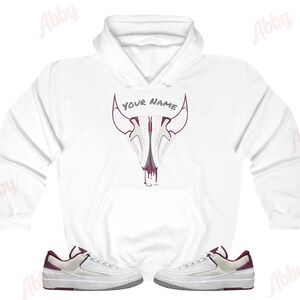 Ox Hoodie to Match Jordan Retro 2 Cherrywood, Retro 2 Cherrywood Hoodie, Cherrywood Sneaker Hoodie
