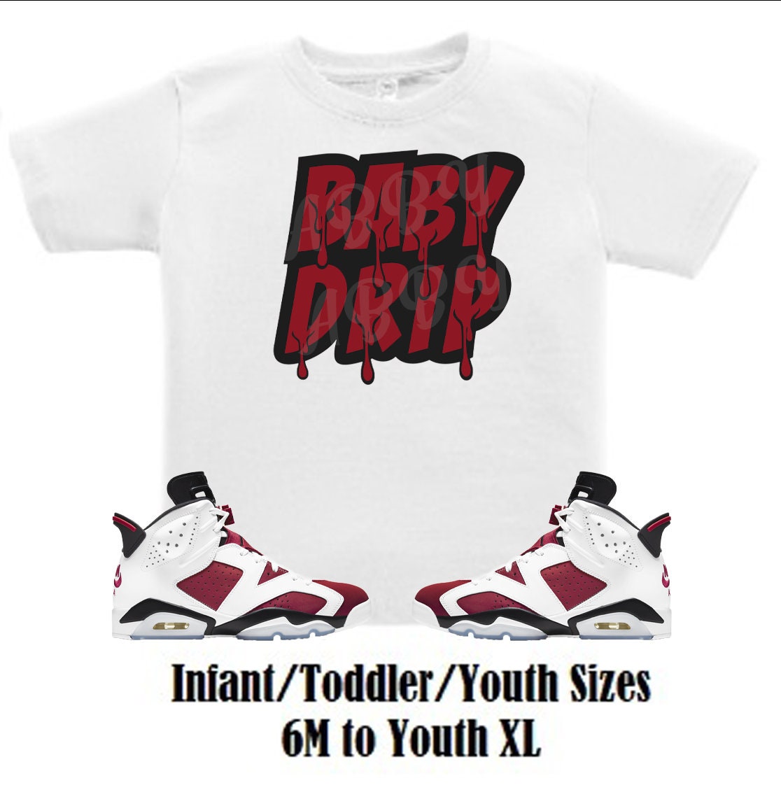 Baby Drip Air Jordan Retro 6 Carmine 