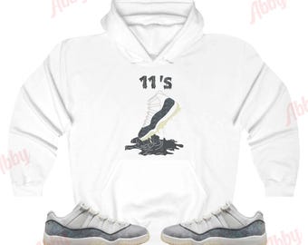 Shoe Dripping Hoodie To Match Jordan 11 Low Year of the Snake, Retro 11s Hoodie