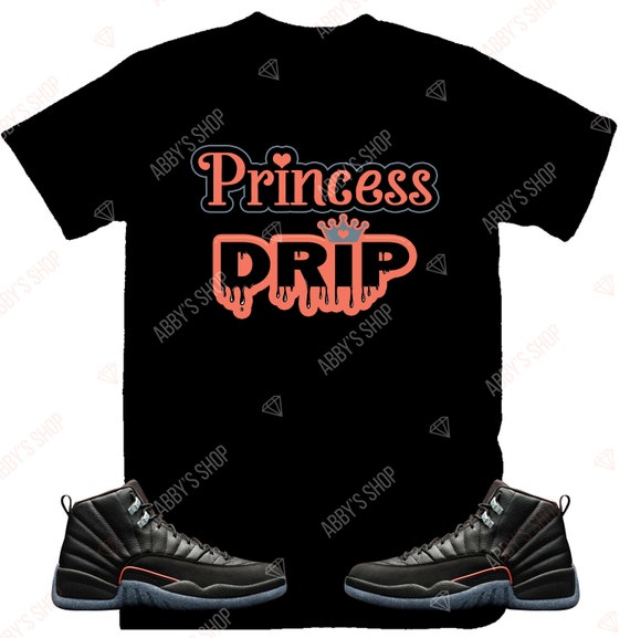 Black jordan 12 shirt online