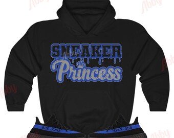 Sneaker Princess Hoodie to Match Yeezy 350 Dazzling Blue, Yeezy 350 Dazzling Blue Hoodie, Yeezy 350 Dazzling Blue Sneaker Hoodie