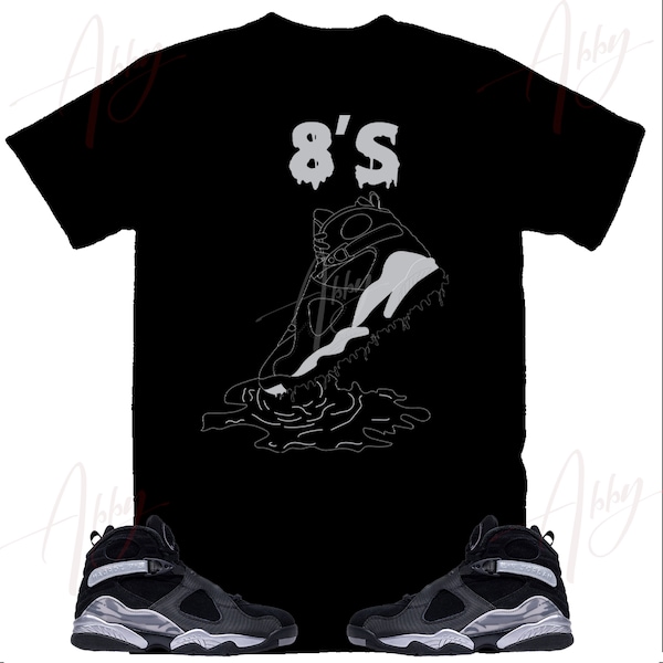 Shoe Dripping Shirt to Match Jordan 8 Winterized, Retro 8 Winterized Shirt, 8 Winterized Sneaker Tee