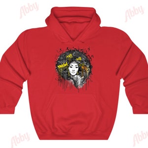 Afro Hoodie to Match Jordan Retro 1 Teyana Taylor A Rose From Harlem, Retro 1 Teyana Taylor A Rose From Harlem Hoodie