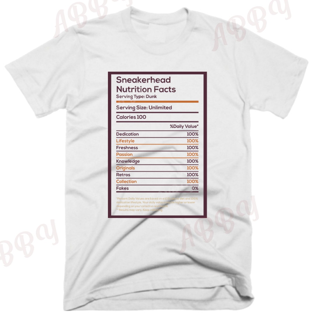 Nutrition Shirt to Match Jordan Dunks Coconut Milk Vivid Etsy