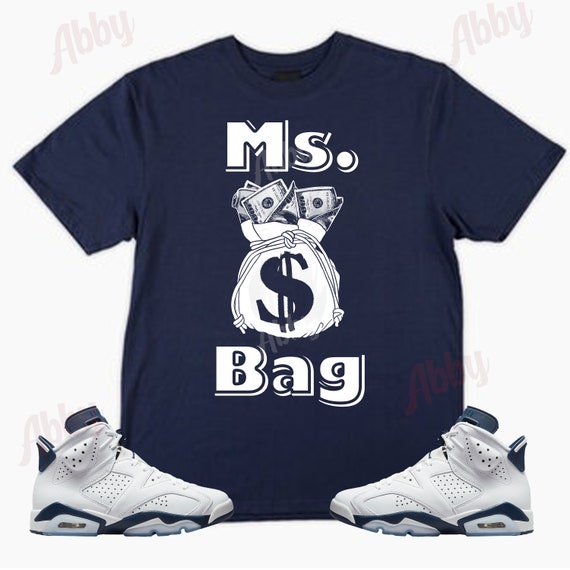 jordan retro 6 midnight navy shirt