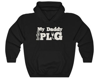 My Daddy is The Plug Hoodie To Match Yeezy 350 Oreo, Yeezy 350 Oreo Hoodie, Yeezy 350 Oreo Sneaker Hoodie