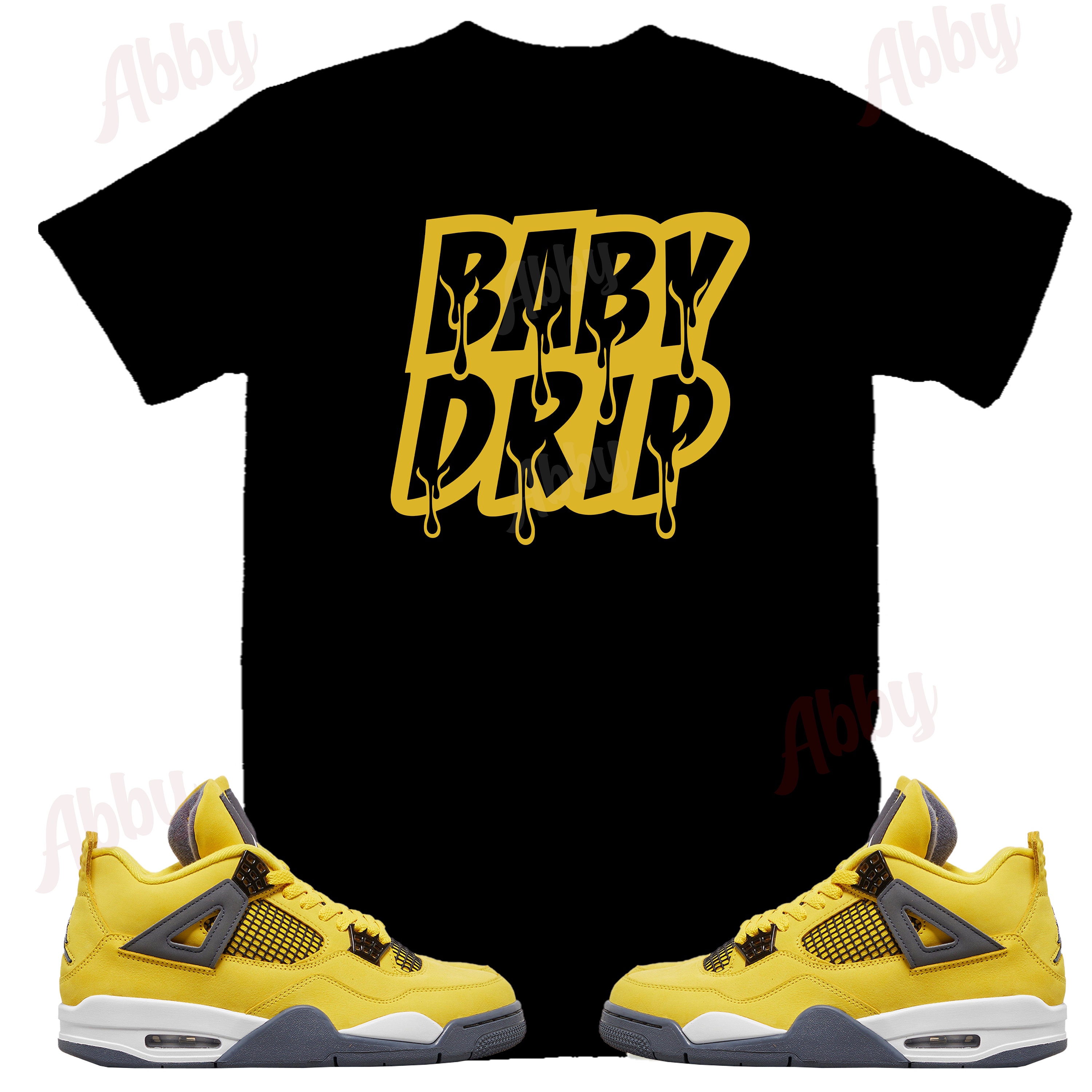 yellow lightning 4s shirt