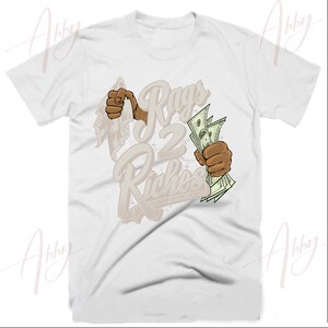 Rags to riches Shirt to Match Dunk Light Orewood Brown, Dunk Light Orewood Brown Shirt, Dunk Light Orewood Brown Sneaker Tee Shirt