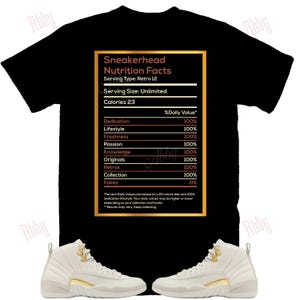 Nutritions Shirt to Match Jordan 12 Phantom, Retro 12 Phantom Shirt, 12 Phantom Sneaker Tee