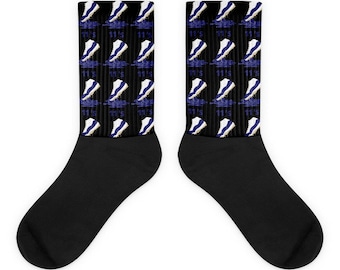 Shoe Dripping Socks to Match Retro 9 Flint Grey, 9 Flint Grey Socks