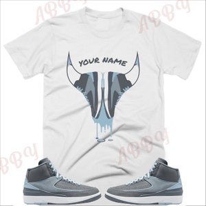 Ox Shirt to Match Jordan Retro 2 Ice Blue , Retro 2 Ice Blue Shirt,  Retro 2 Ice Blue Sneaker Tee