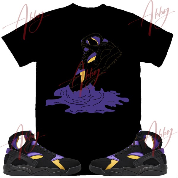 Shoe Dripping Shirt to Match Kobe Bryant Huarache Away, Kobe Bryant Huarache Away Shirt, Kobe Bryant Huarache Away Sneaker Shirt