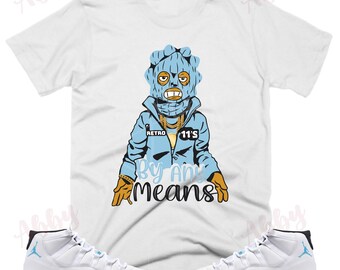 jordan 11 low legend blue matching shirt