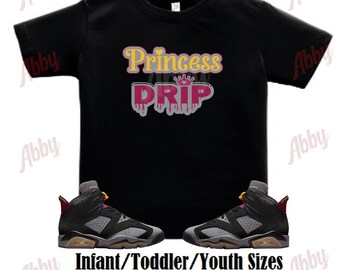 Chemise Princess Drip assortie à la Air Jordan 6 Bordeaux, chemise Air Jordan 6 Bordeaux, t-shirt sneakers bordeaux