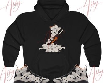 Shoe Dripping Hoodie to Match Jordan Barkleys Burnished Black, Barkleys Burnished Black Hoodie, Barkleys Burnished Black Sneaker Hoodie