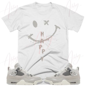 Happy Face Shirt to Match Retro 4 Frozen Moments, Retro 4 Frozen Moments Shirt, 4 Frozen Moments Sneaker Tee