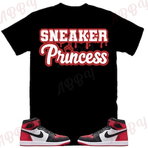 Sneaker Princess Shirt to Match Jordan 1 Ruby, Retro 1 Ruby Shirt, Ruby 1s Sneaker Tee