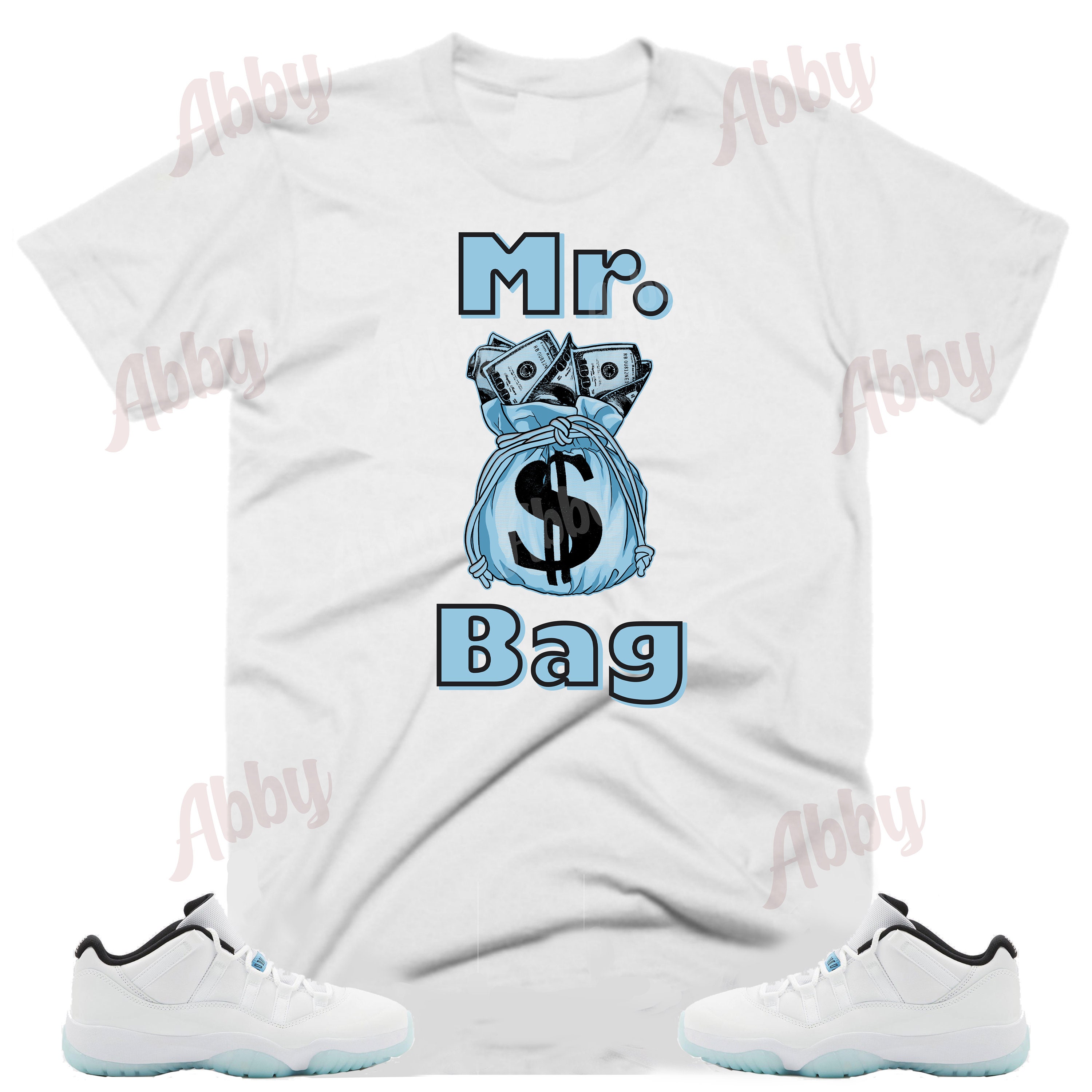 Mr Bag Air Jordan Retro 11 Low Legend Blue Sneaker Tee Retro Etsy