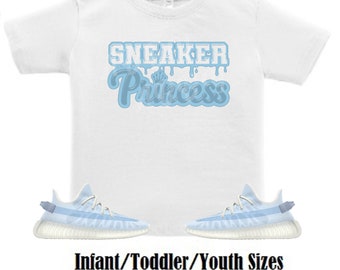 Sneaker princess Yeezy 350 Mono Ice Sneaker Tee, Yeezy 350 Mono Ice Shirt, Blue Mono Ice Tee
