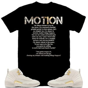Motion Shirt to Match Jordan 12 Phantom Sneaker Tee