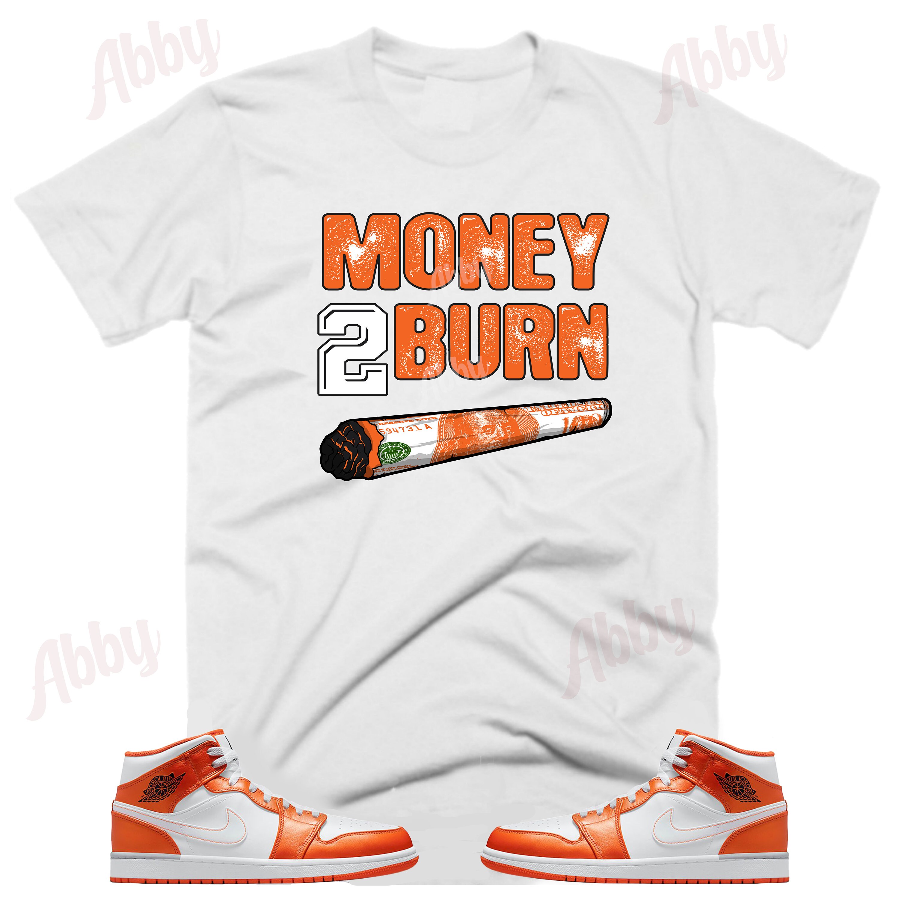 retro 1 electro orange shirt