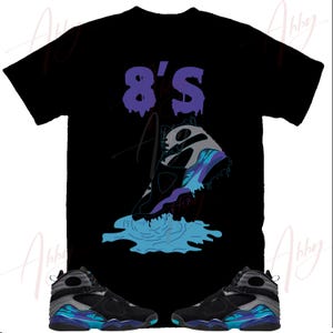 Shoe Dripping Shirt to Match Jordan 8 Winterized, Retro 8