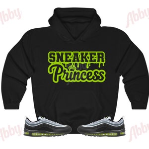 Sneaker Princess Hoodie to Match Air Max 97 Neon ,Air Max 97 Neon Hoodie, Air Max 97 Neon Sneaker Hoodie