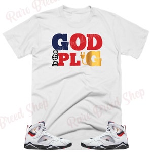 God is the Plug Shirt to Match Jordan Retro 7 Paname, Retro 7 Paname Shirt, 7 Paname Sneaker Tee