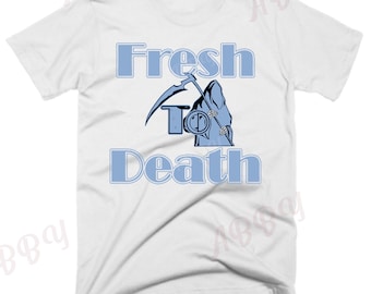 Fresh to death Air Jordan Retro 1 OG University Blue Sneaker Tee, Retro 1 University Blue Shirt,  Blue/Light Blue Retro 1 Tee