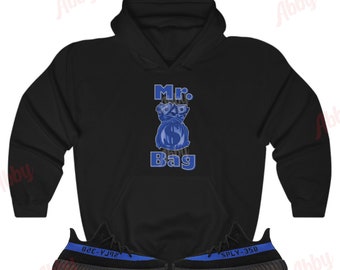Mr. Bag Hoodie to Match Yeezy 350 Dazzling Blue, Yeezy 350 Dazzling Blue Hoodie, Yeezy 350 Dazzling Blue Sneaker Hoodie