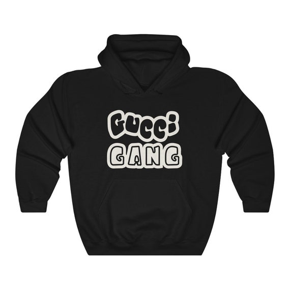 Black Gucci Gang Hoodie to Match Yeezy 350 Oreo Yeezy - Etsy