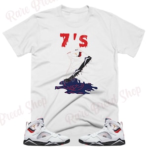 Shoe Dripping Shirt to Match Jordan Retro 7 Paname, Retro 7 Paname Shirt, 7 Paname Sneaker Tee